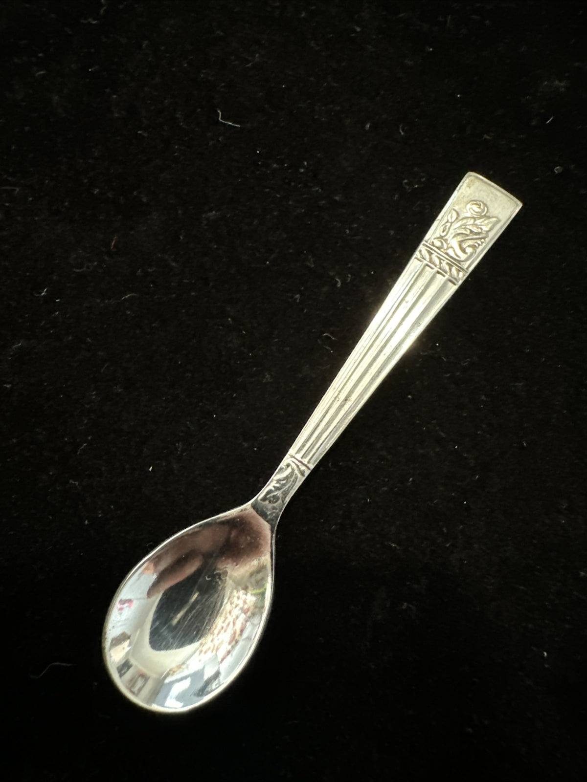 Antique Silver Plated Mustard / Salt / Condiment Spoon