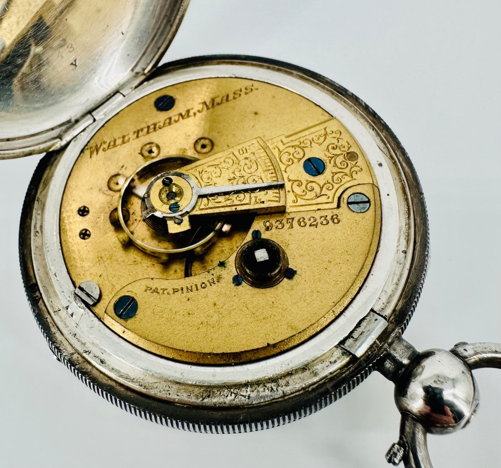 Antique AWW Co. Silver Cased Pocket Watch – Birmingham 1900 - Working