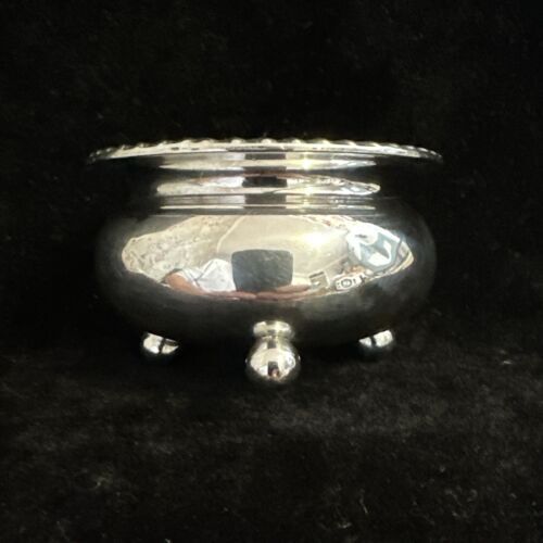 Antique Solid Silver Salt - Birmingham 1898 Elkington & Co