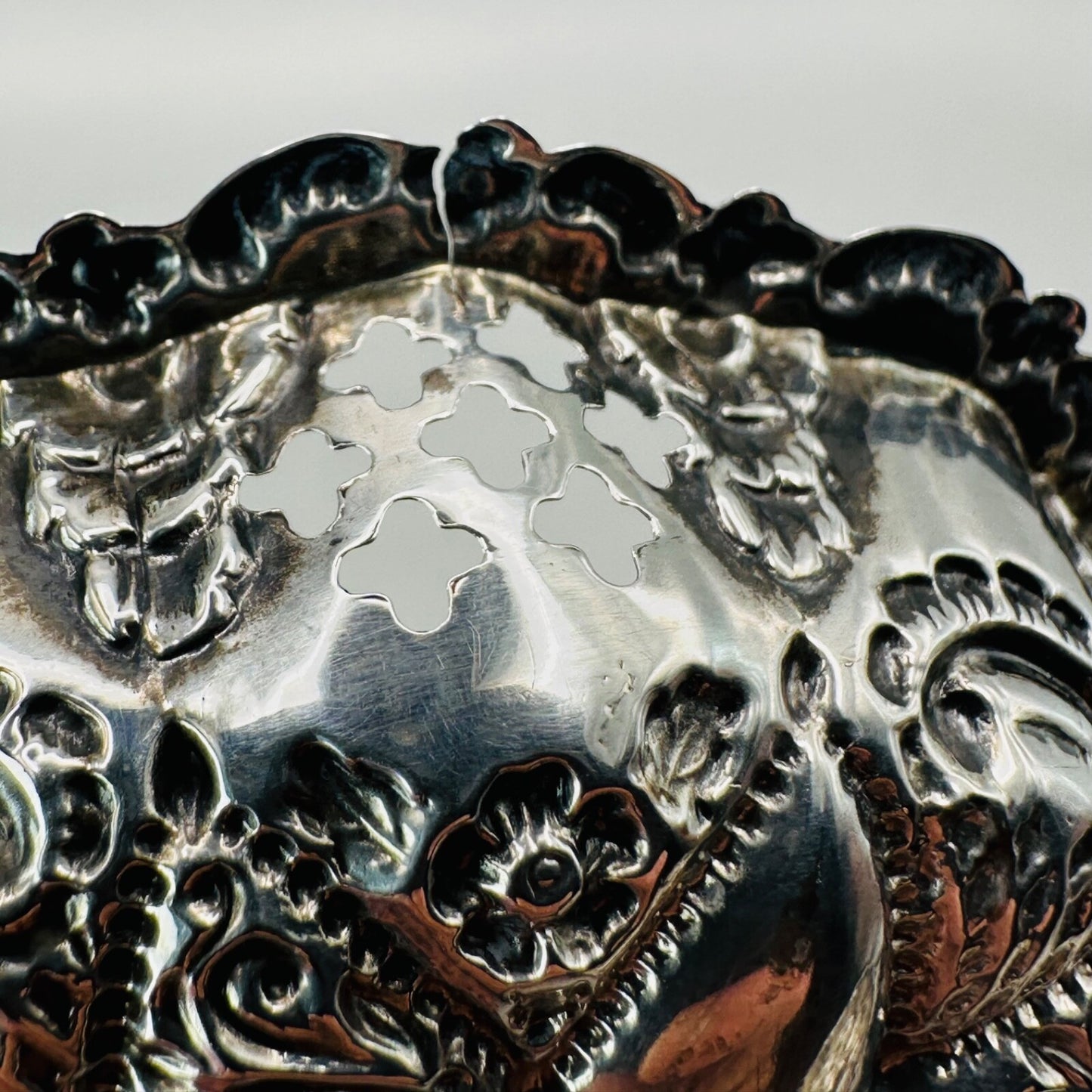 Pair of Antique Silver Trinket Dishes - Birmingham 1901 by William Devenport