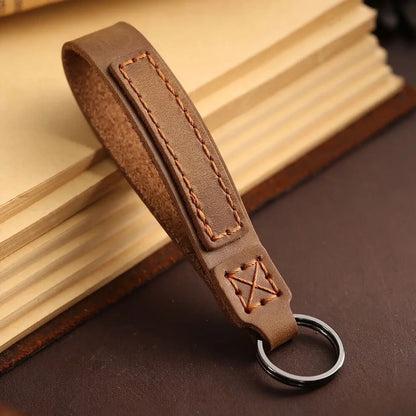 Genuine Leather Keyring Loop - 4 Colours Available