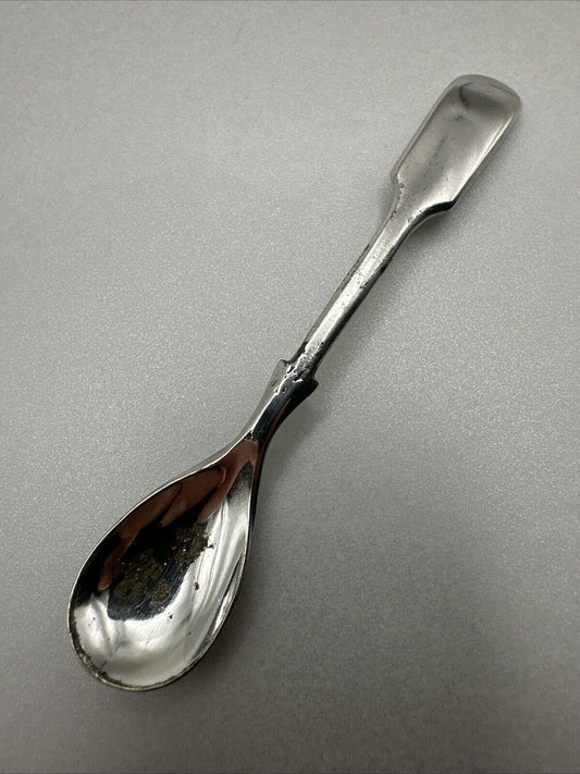 Antique Silver Plated Mustard Spoon