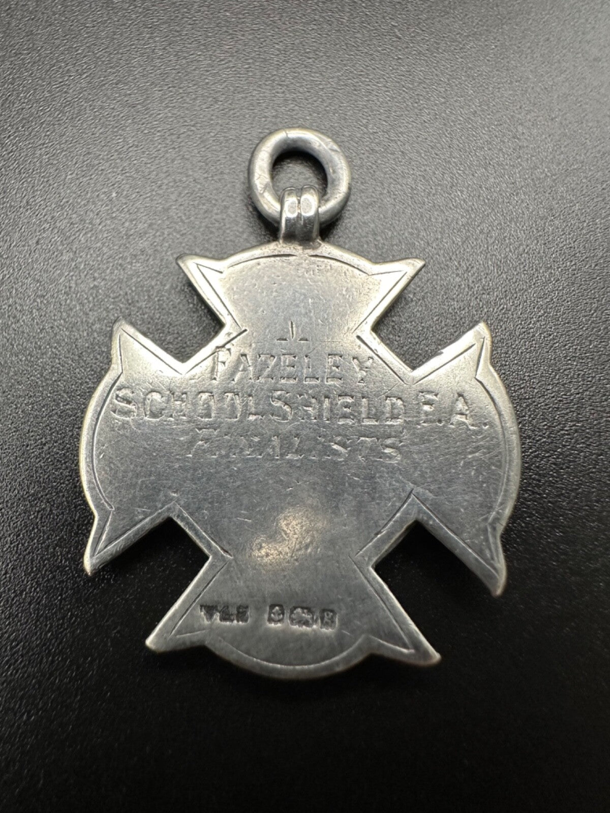 Antique Silver Fob Medal Pendant - Birmingham 1906 Vaughton & Sons