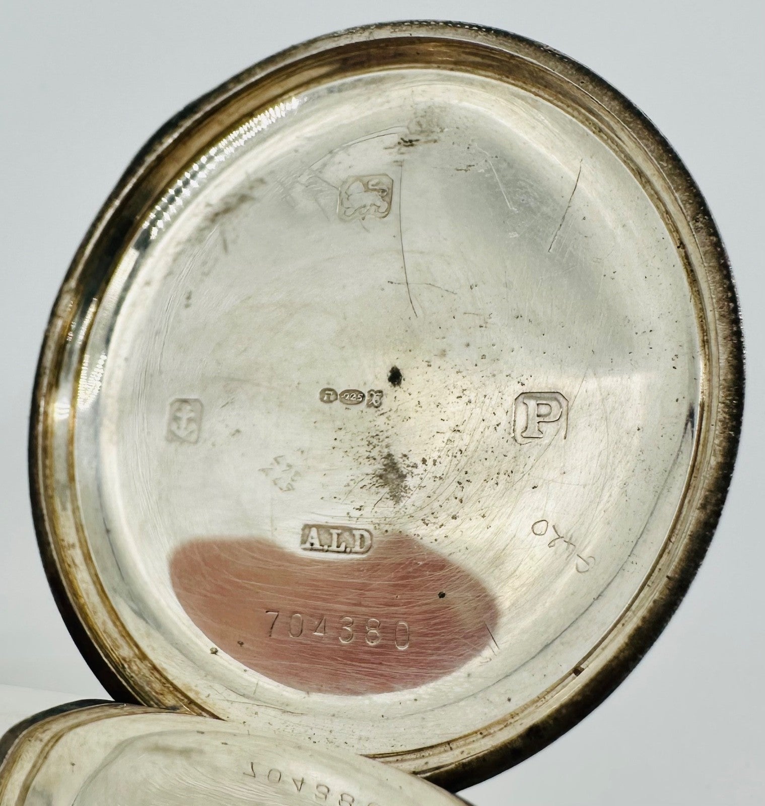Antique Silver Dennison Cased Pocket Watch – 1939 Dublin Import Marks, 15 Jewels