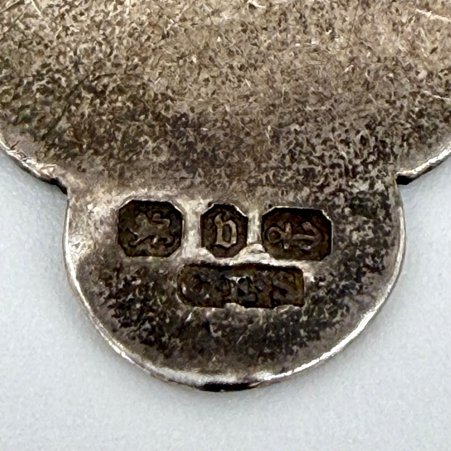 Antique Solid Silver Fob Medal – Birmingham 1895 – CES – Ornate Shield Design