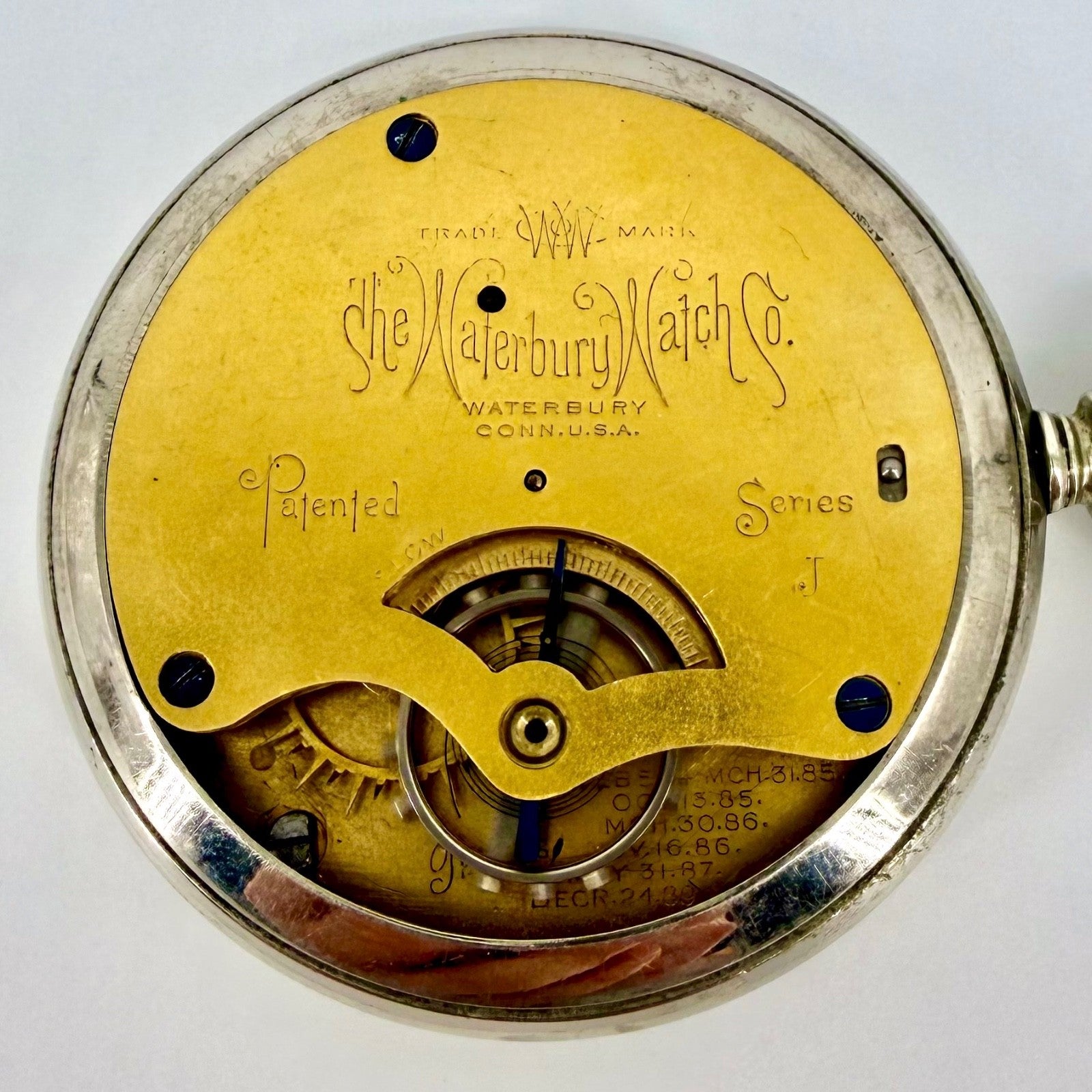 Antique “The Waterbury Watch Co.” Pocket Watch – Working – Series J - c.1890s