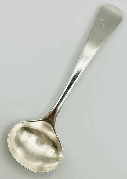 Antique Sterling Silver Salt Spoon – Newcastle 1821 by John Walton – 9.45g