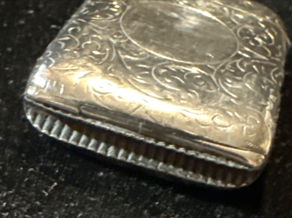 Antique Silver Vesta Case - Birmingham 1903 S Blanckensee & Son Ltd