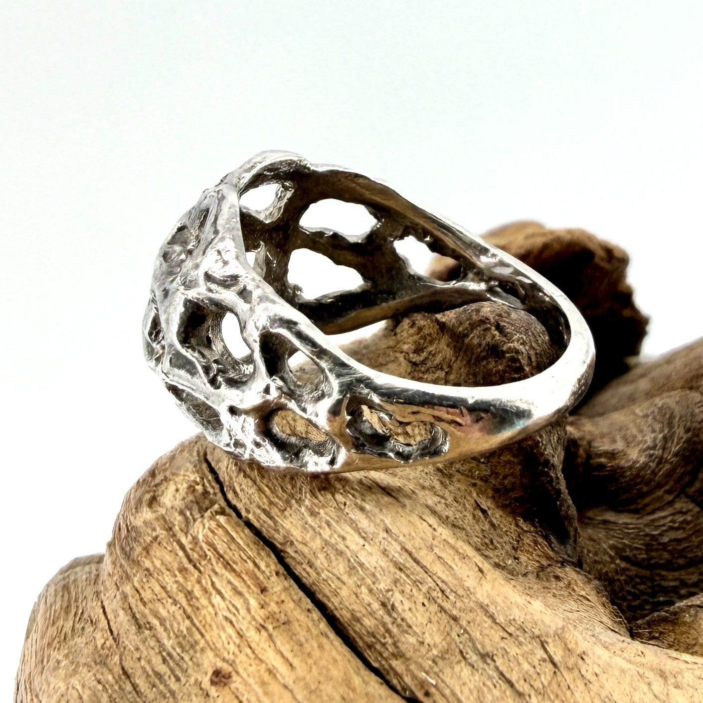 Vintage Sterling Silver Ring – Albion Craft Co. London 1970 – Size L½