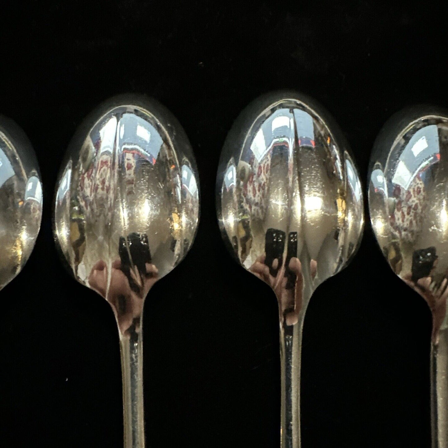 Antique Set of 6 Silver Plated Spoons - Walker & Hall