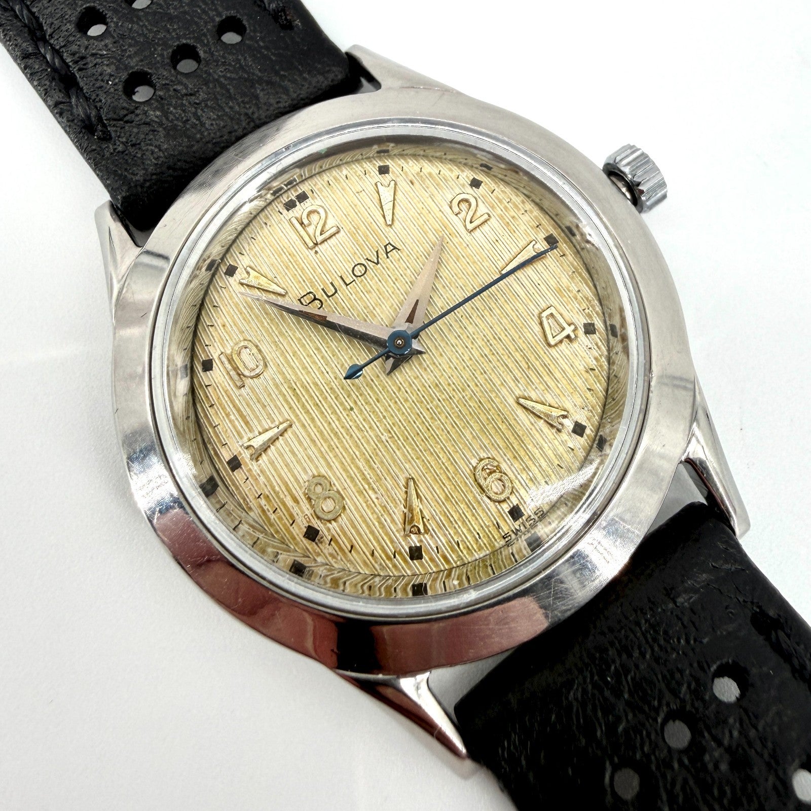 Vintage Bulova Manual Wind Wristwatch – 10BUC – c.1950s – Working