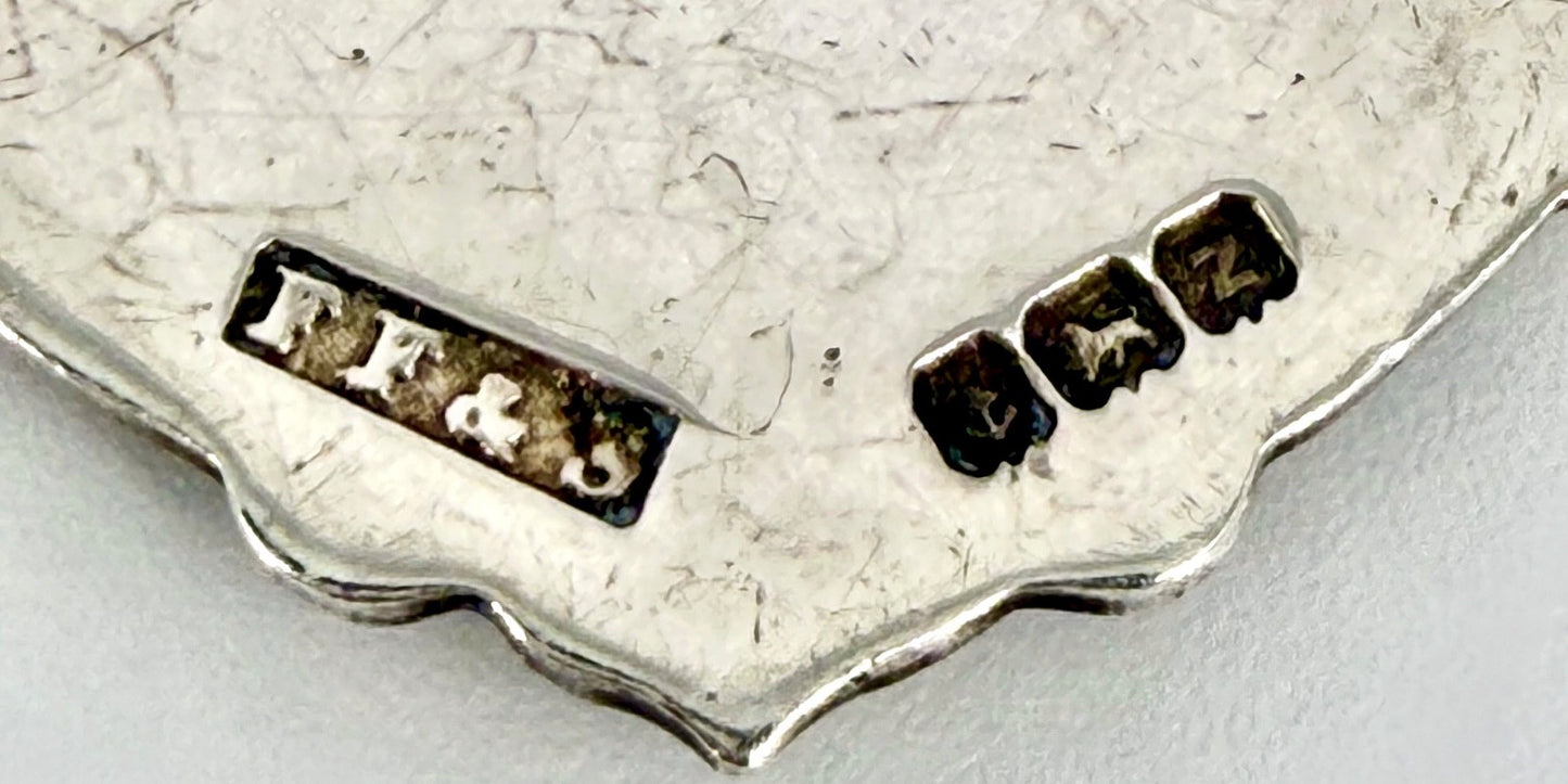 Antique Silver Albert Chain with T-Bar & Medallion – 1900 & 1924