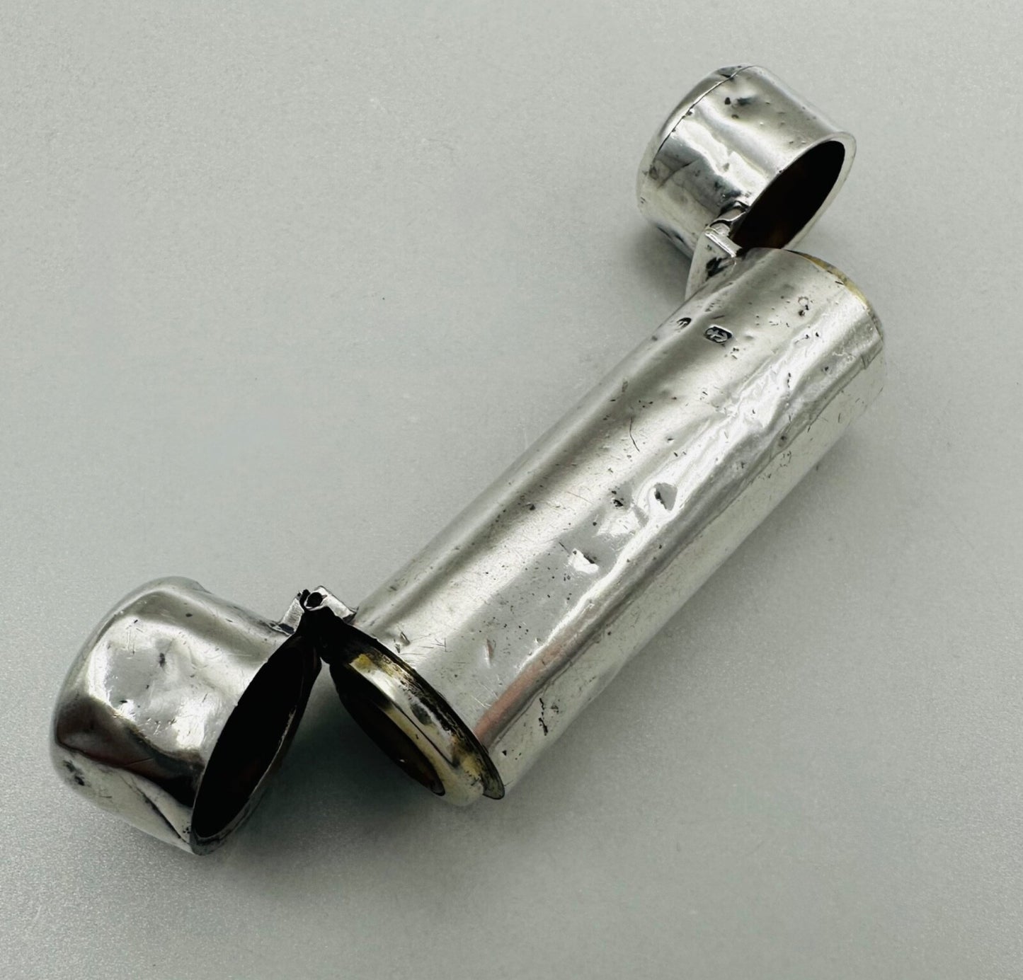 Antique Sterling Silver Scent Bottle & Pill Holder - 1894 Hilliard & Thomason