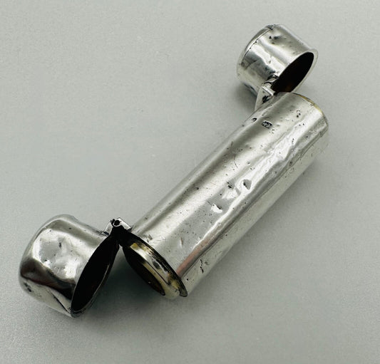 Antique Sterling Silver Scent Bottle & Pill Holder - 1894 Hilliard & Thomason