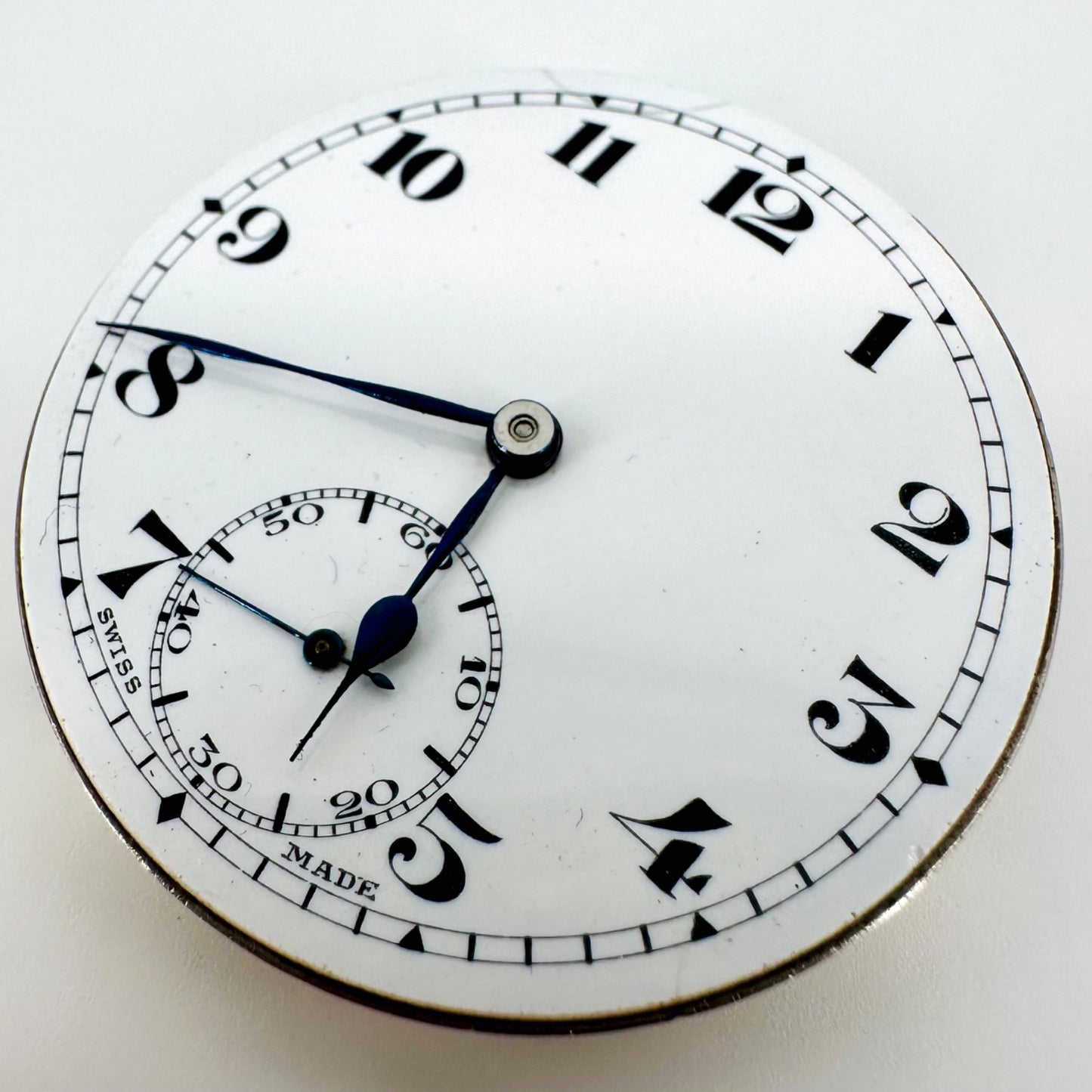 Antique Swiss Pocket Watch Movement – 17 Jewels – Working