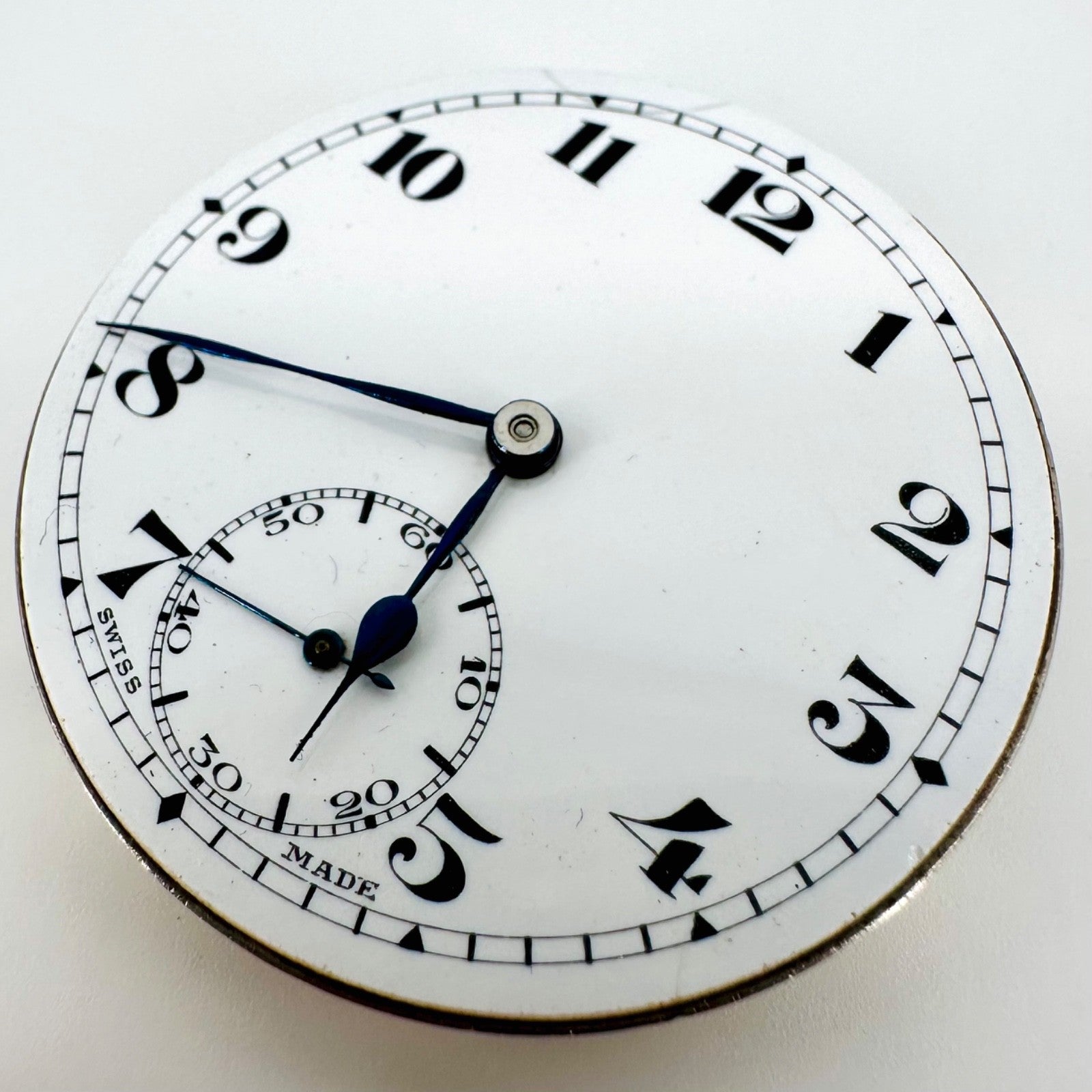 Antique Swiss Pocket Watch Movement – 17 Jewels – Working