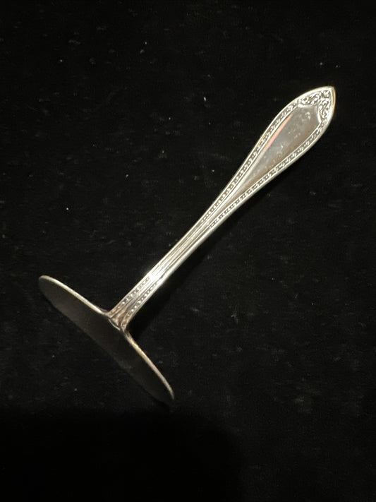 Antique Silver Plate Pusher - Community Plate