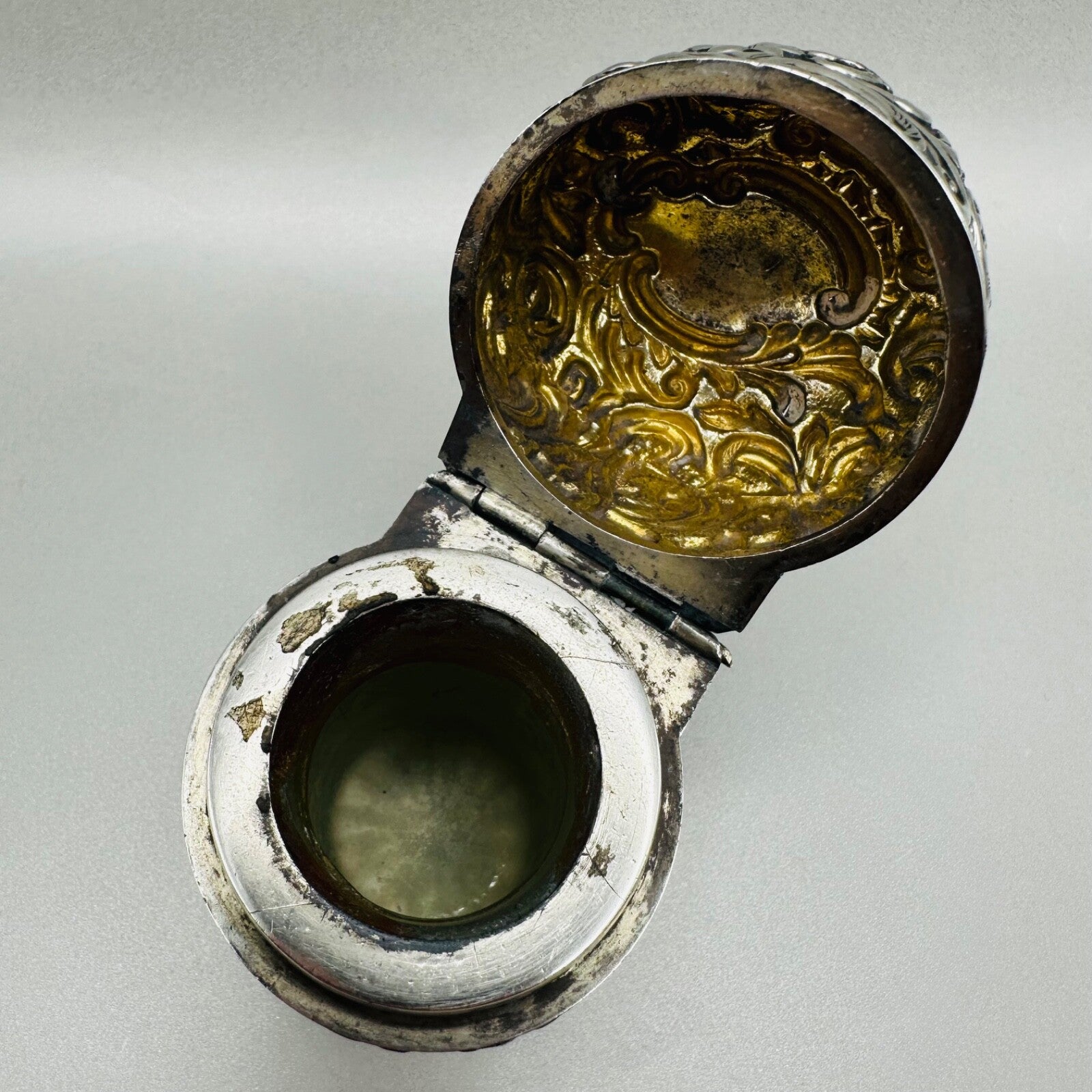 Antique Victorian Solid Silver Scent Perfume Bottle - Henry Matthews 1876