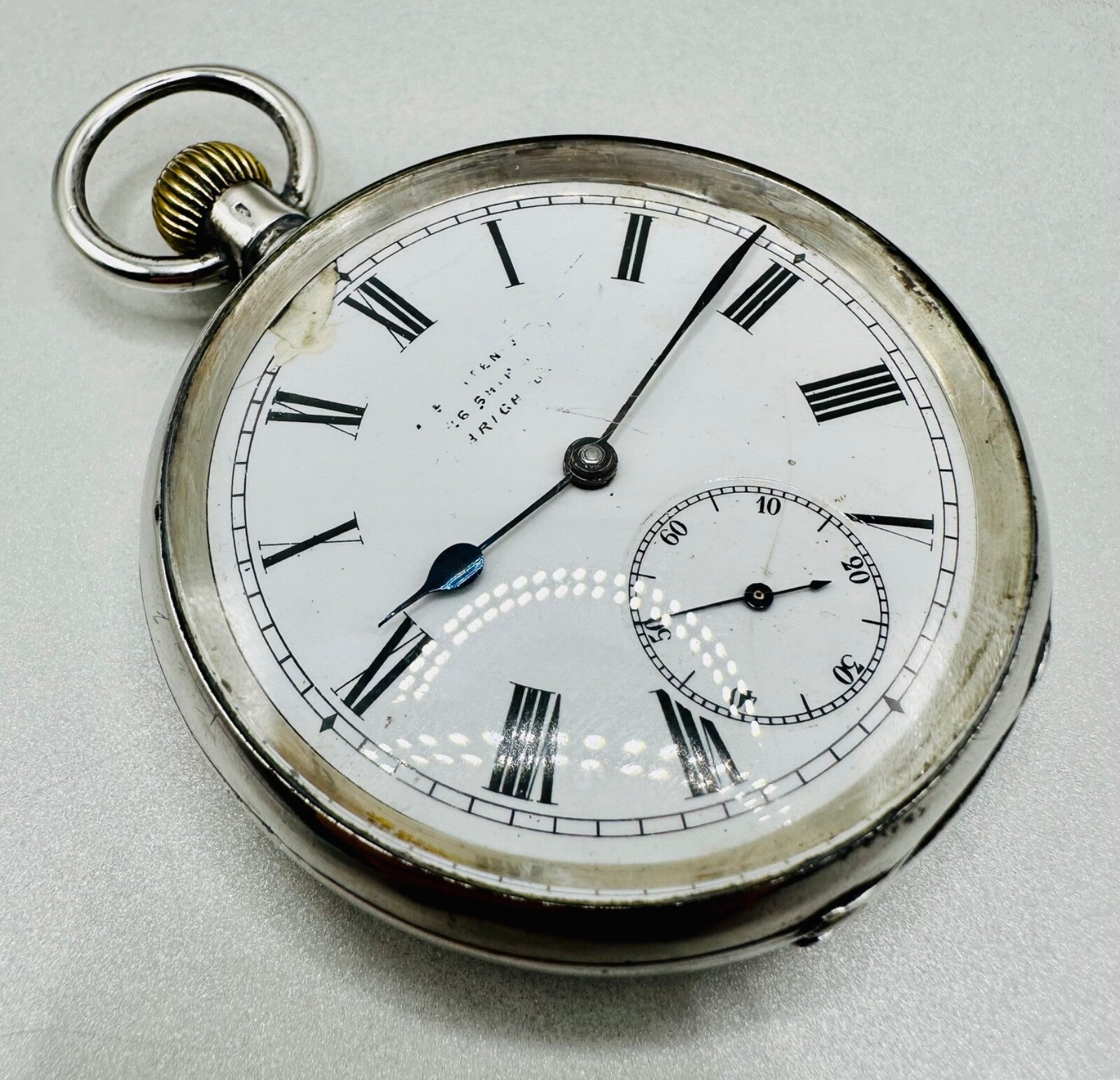 Antique Omega 935 Silver Pocket Watch (1894-1899) – Good Working Condition