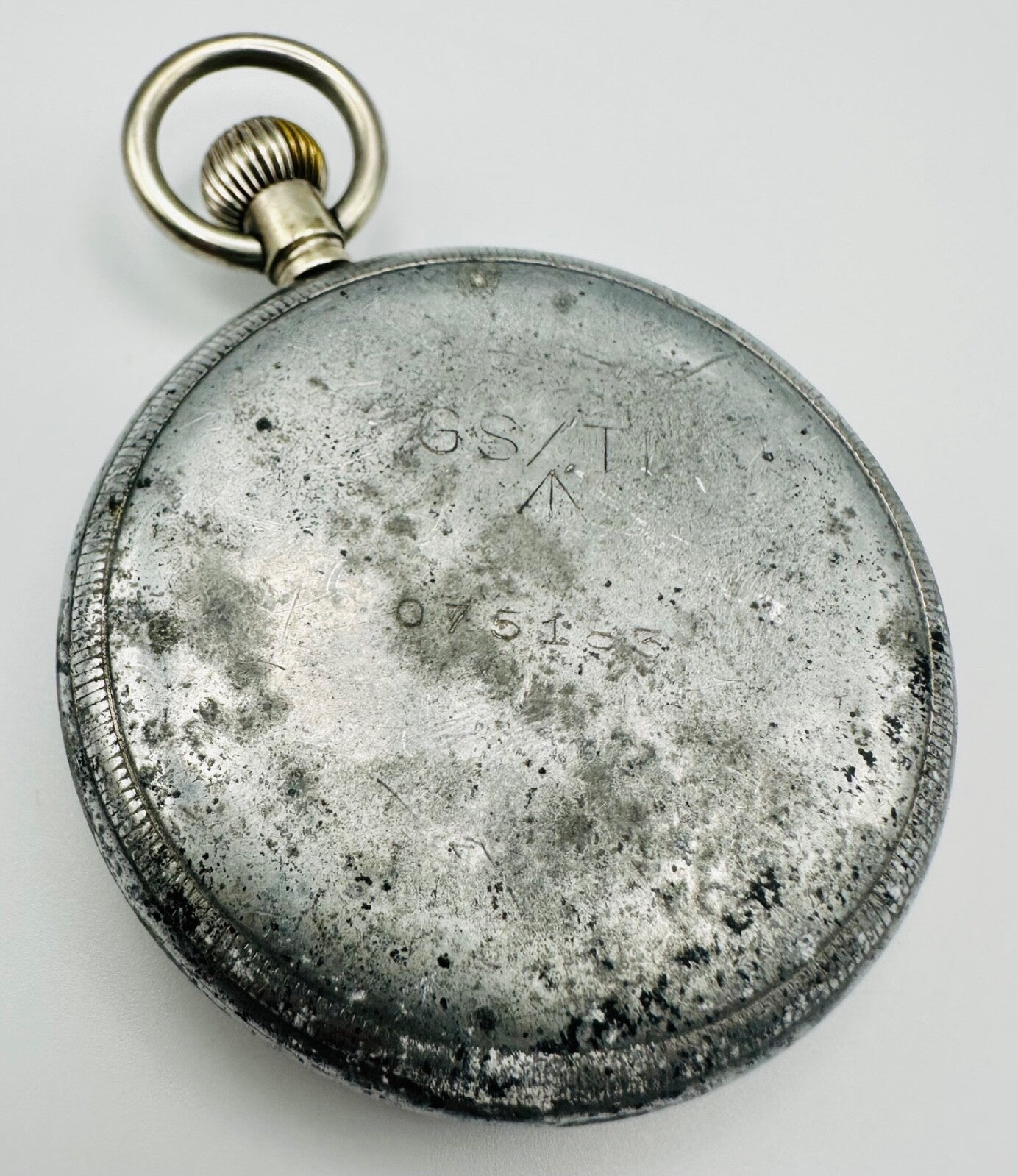 Antique British Military Pocket Watch - GS/TP Swiss Made 15 Jewels - Working