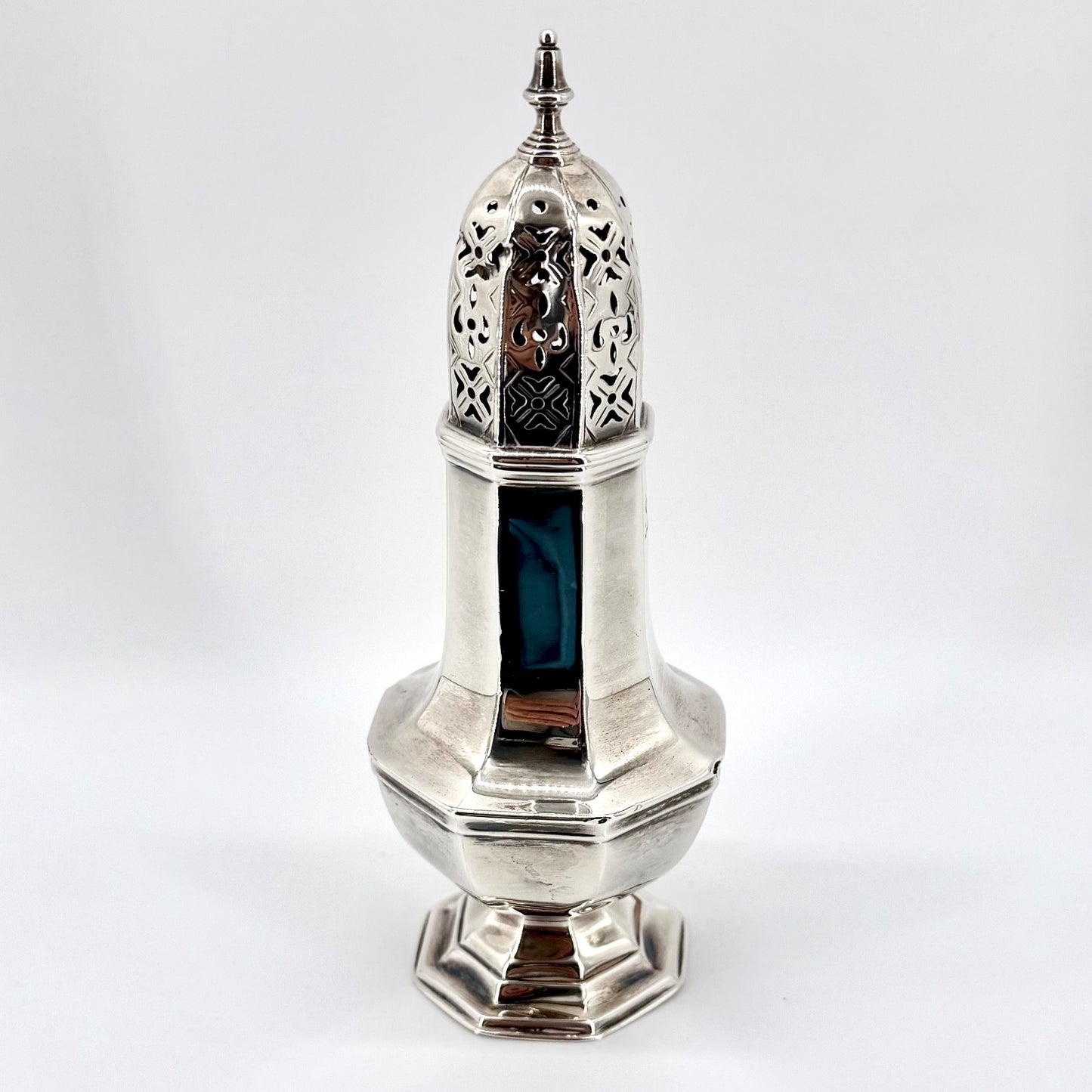 Antique Sterling Silver Sugar Caster – Sheffield 1901 Martin Hall & Co. - Boxed