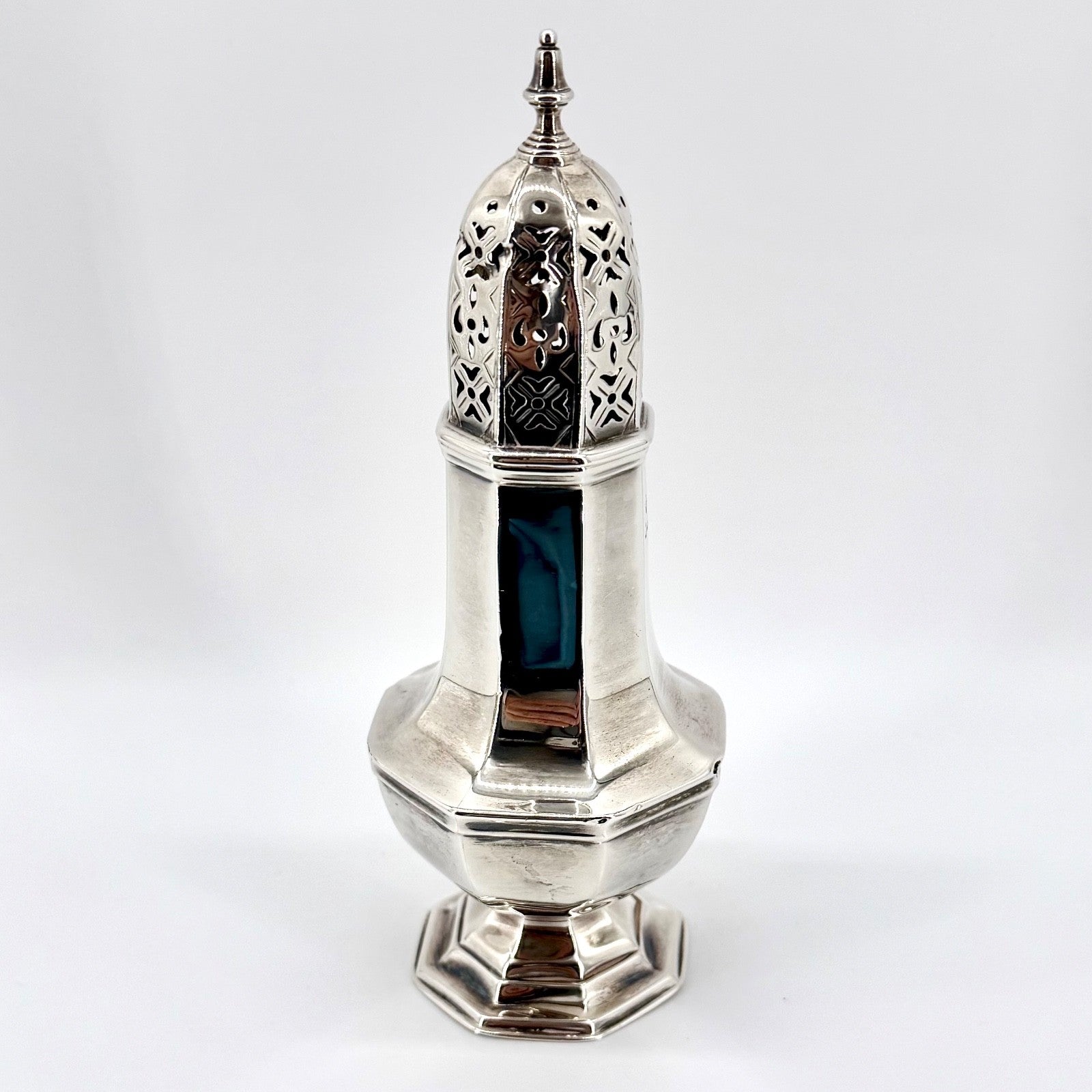 Antique Sterling Silver Sugar Caster – Sheffield 1901 Martin Hall & Co. - Boxed