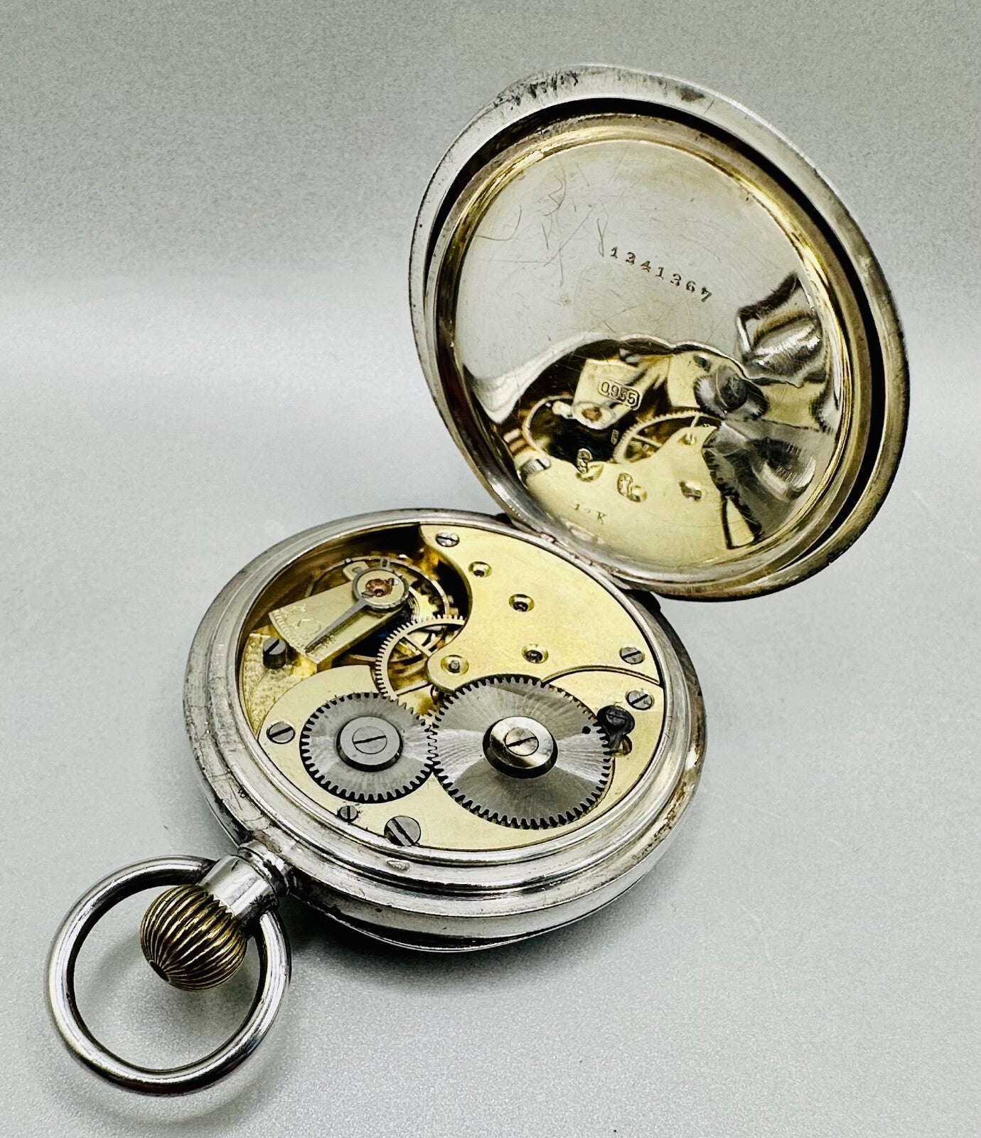 Antique Omega 935 Silver Pocket Watch (1894-1899) – Good Working Condition