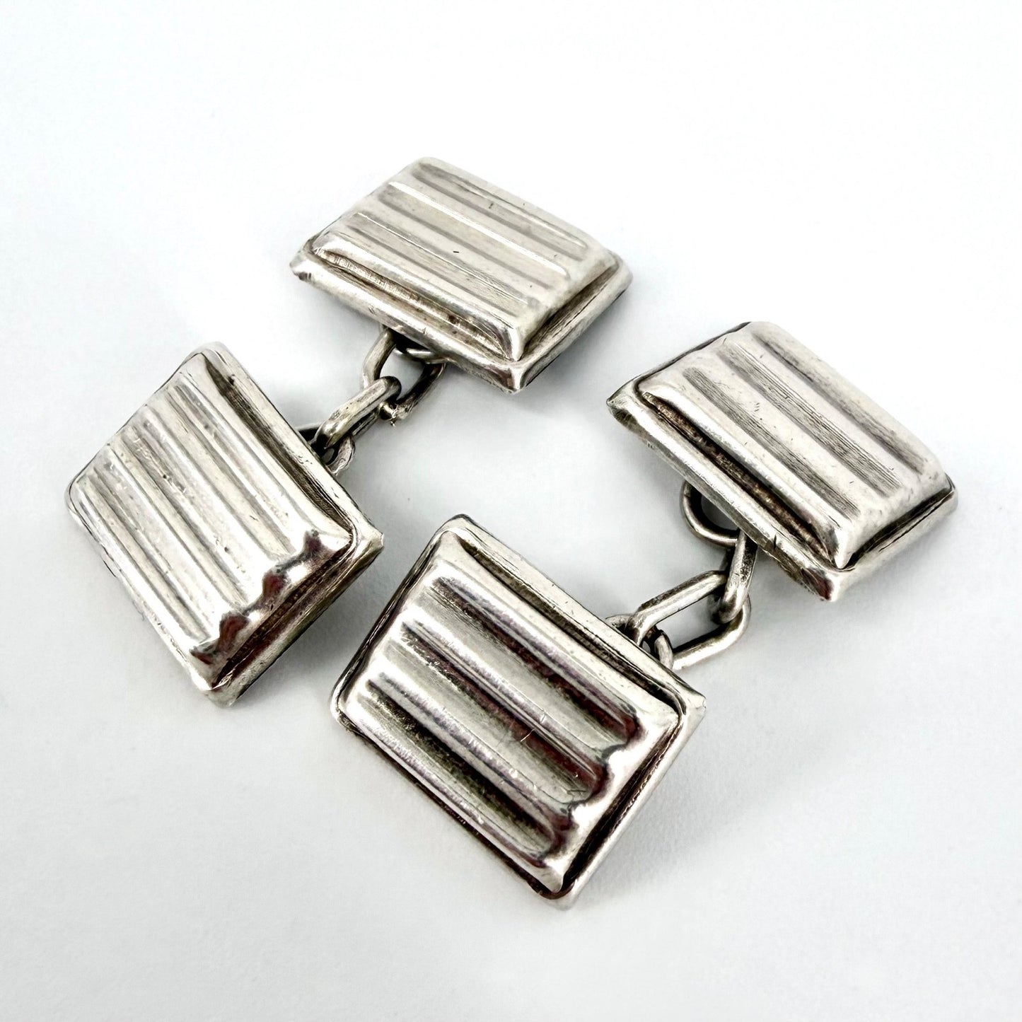 Vintage Solid Silver Cufflinks – Hallmarked London 1946 – RM Ltd