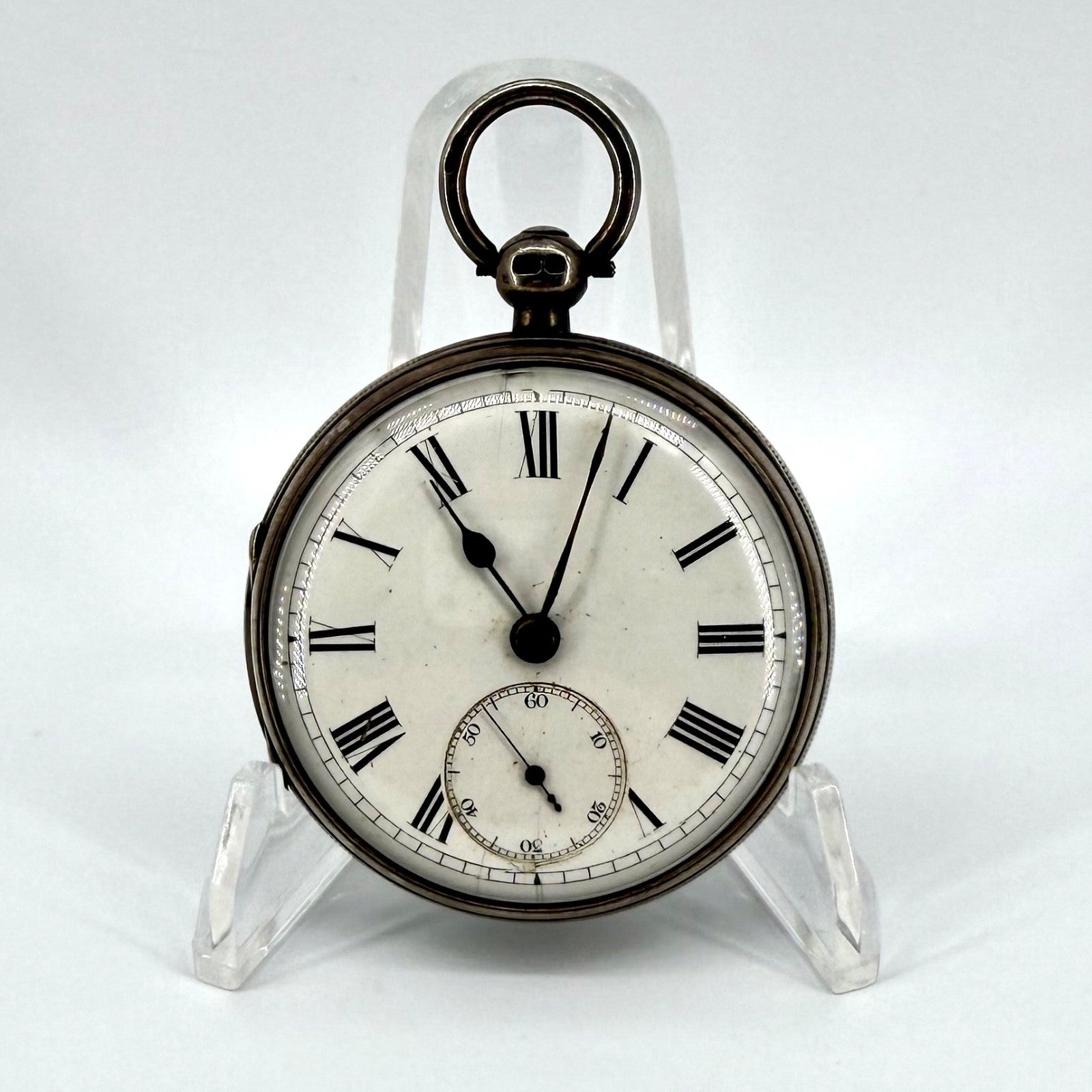 Antique Silver Fusee Pocket Watch, Adam Burdess Coventry – London 1865 - Working
