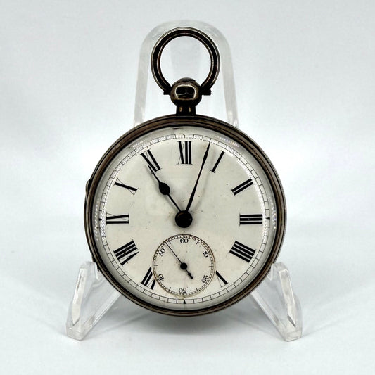 Antique Silver Fusee Pocket Watch, Adam Burdess Coventry – London 1865 - Working