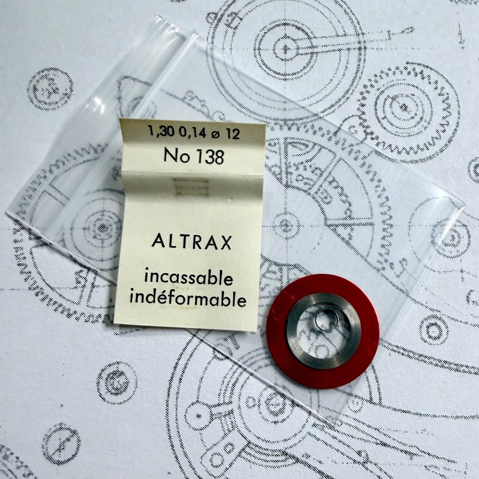 Vintage Altrax Mainspring No.138 – 1.30 mm x 0.14 mm x 12 mm – Unbreakable Swiss