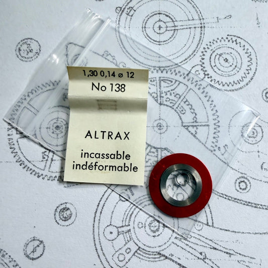 Vintage Altrax Mainspring No.138 – 1.30 mm x 0.14 mm x 12 mm – Unbreakable Swiss