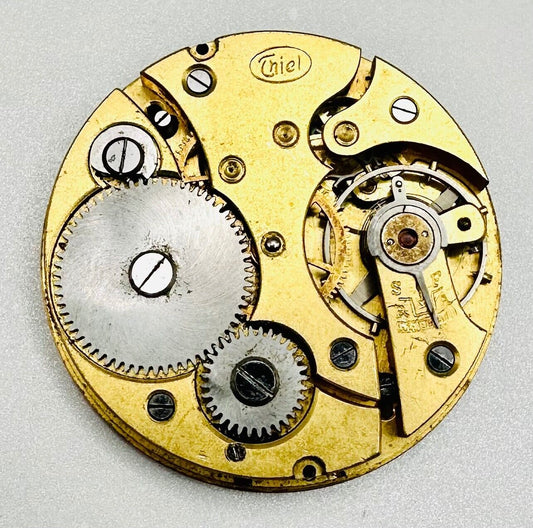 Antique Thiel Pocket Watch Movement - Spares or Repair (40.5mm Dia)