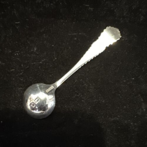 Antique Silver Salt Spoon - Birmingham Early 1900s Henry Williamson