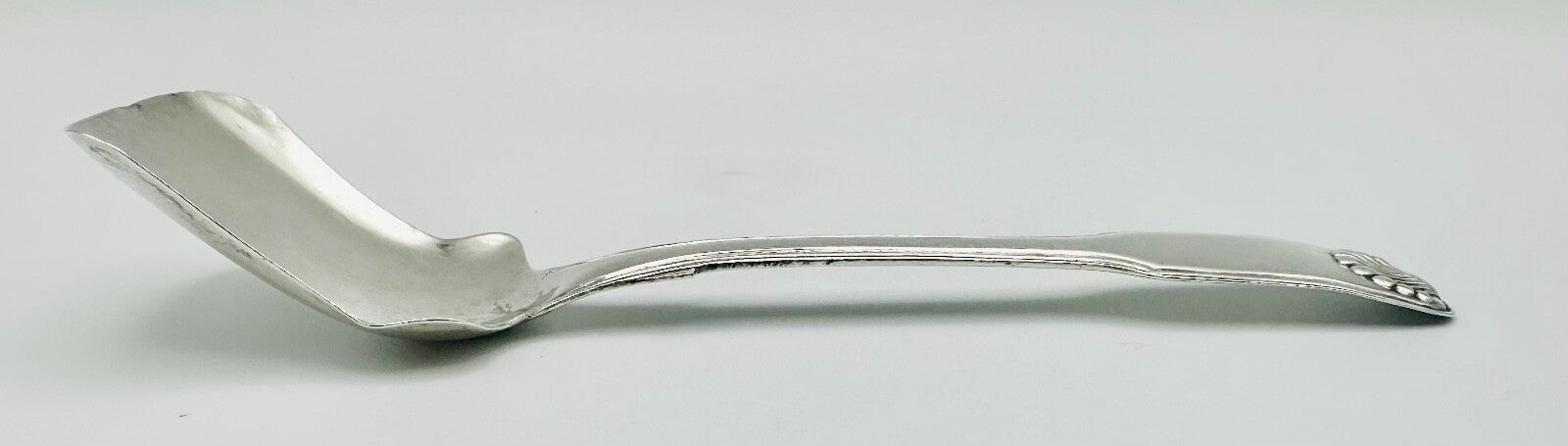 Antique Silver Tea Caddy Spoon – Birmingham 1843 – George Unite – Shovel Form