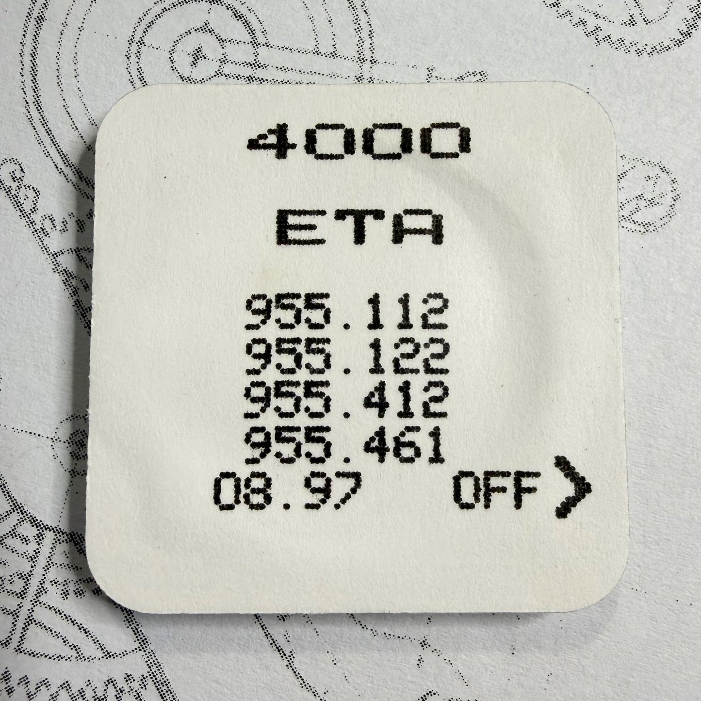 ETA 4000 Circuit & Coil for 955.112 / 955.122 / 955.412 / 955.461 - Omega 1420