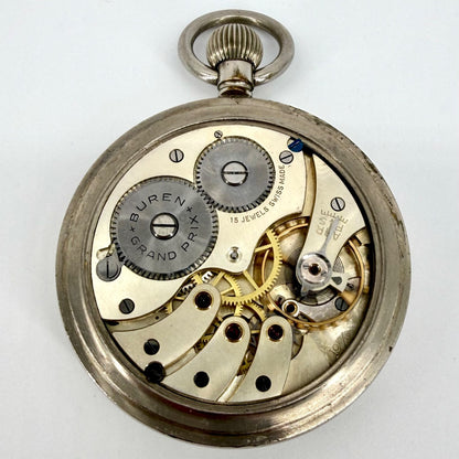 WWII GSTP Pocket Watch – Bravingtons, Buren Grand Prix – With Named WWI Ephemera