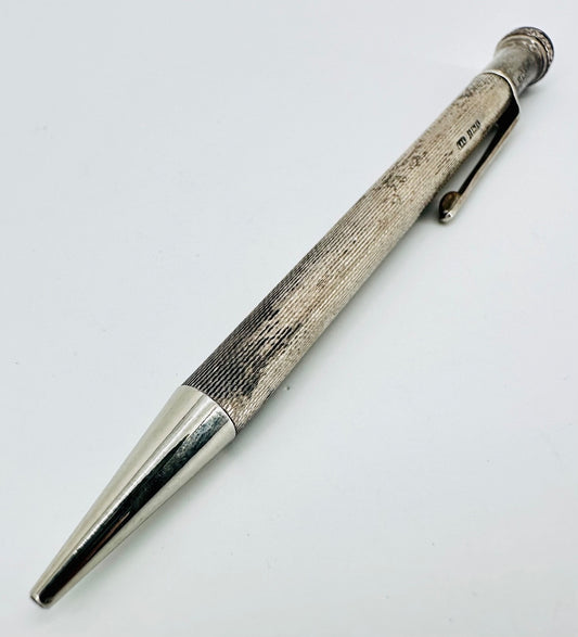 Vintage Sterling Silver Propelling Pencil – Cohen & Charles, Birmingham 1959