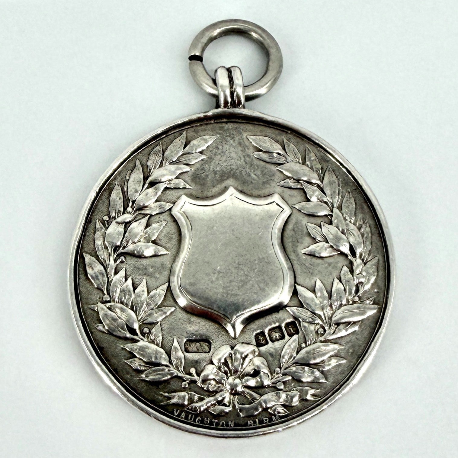 Antique Edwardian Sterling Silver Fob Medal – Lozells Harriers – Birmingham 1908