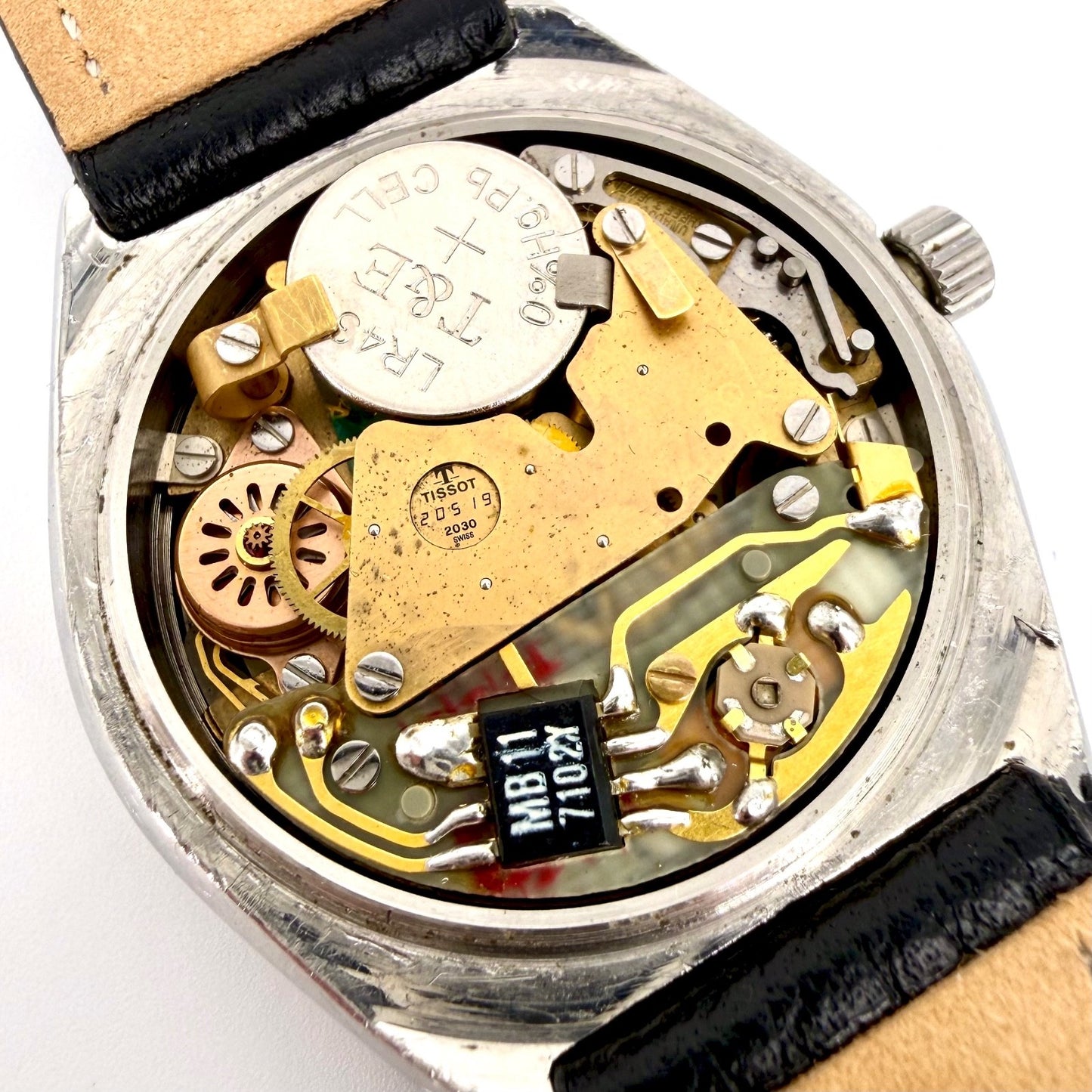 Vintage Tissot Seastar Quartz Watch 2030 Movement – Blue Dial – 1970s