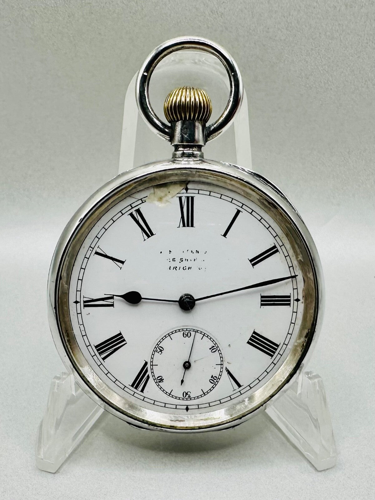 Antique Omega 935 Silver Pocket Watch (1894-1899) – Good Working Condition