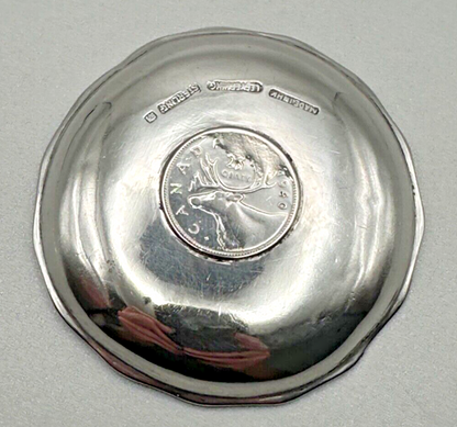 Sterling Silver Canadian Coin Dish - Hong Kong - Lee Yee Hing