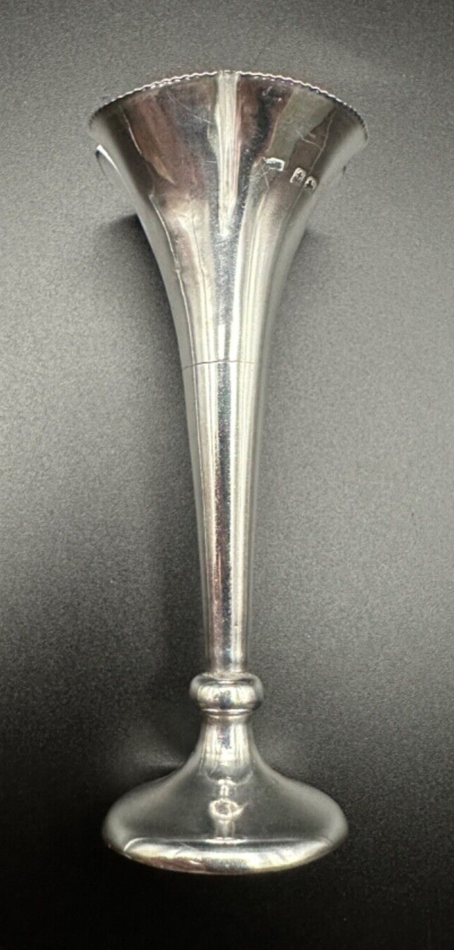 Antique Solid Silver Vase - Birmingham 1906