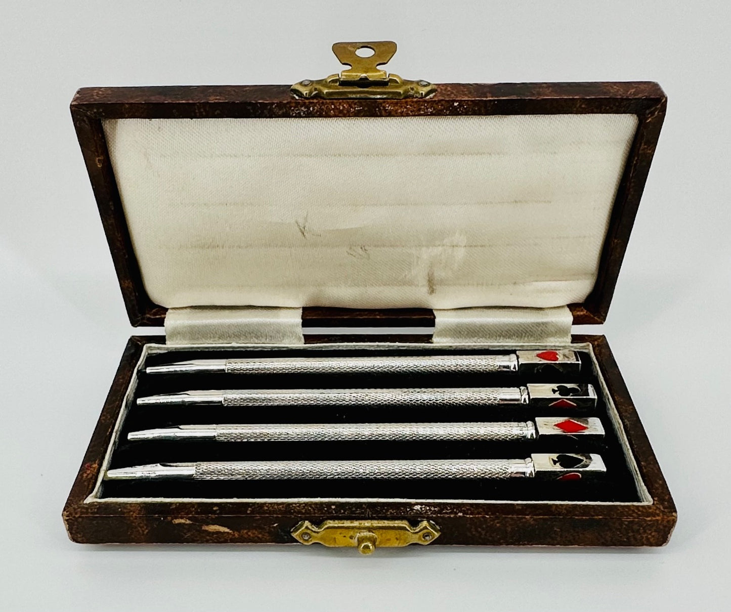 Antique Sterling Silver Bridge Pencils Set of 4 – Boxed