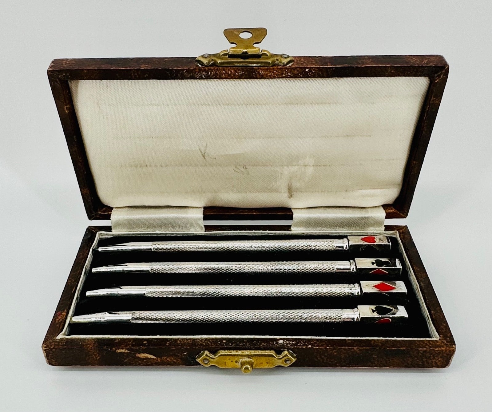 Antique Sterling Silver Bridge Pencils Set of 4 – Boxed