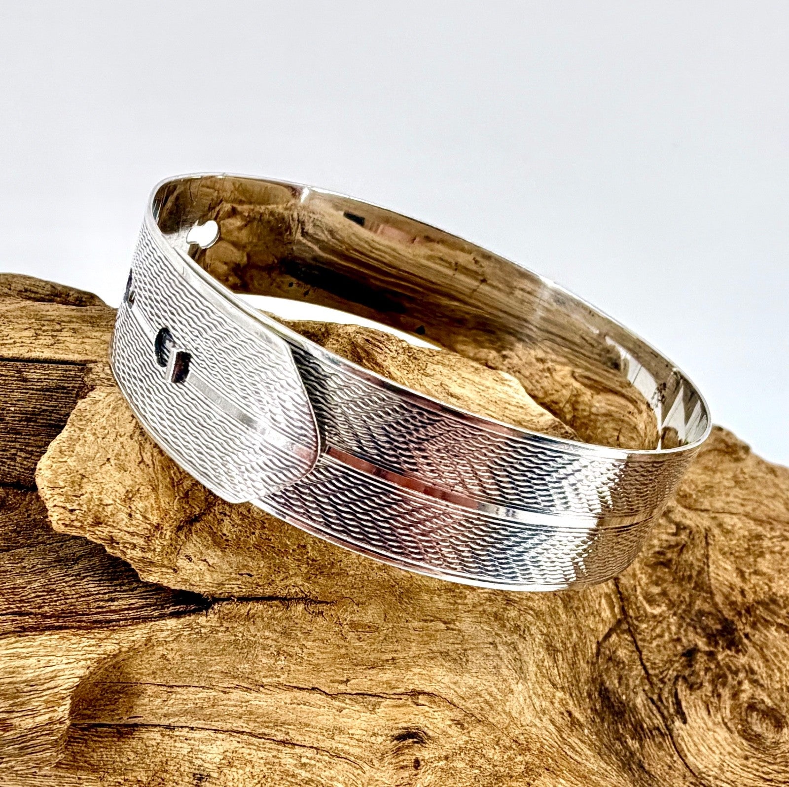 Vintage Silver Bracelet / Bangle – Charles Horner – Chester 1945 – Adjustable