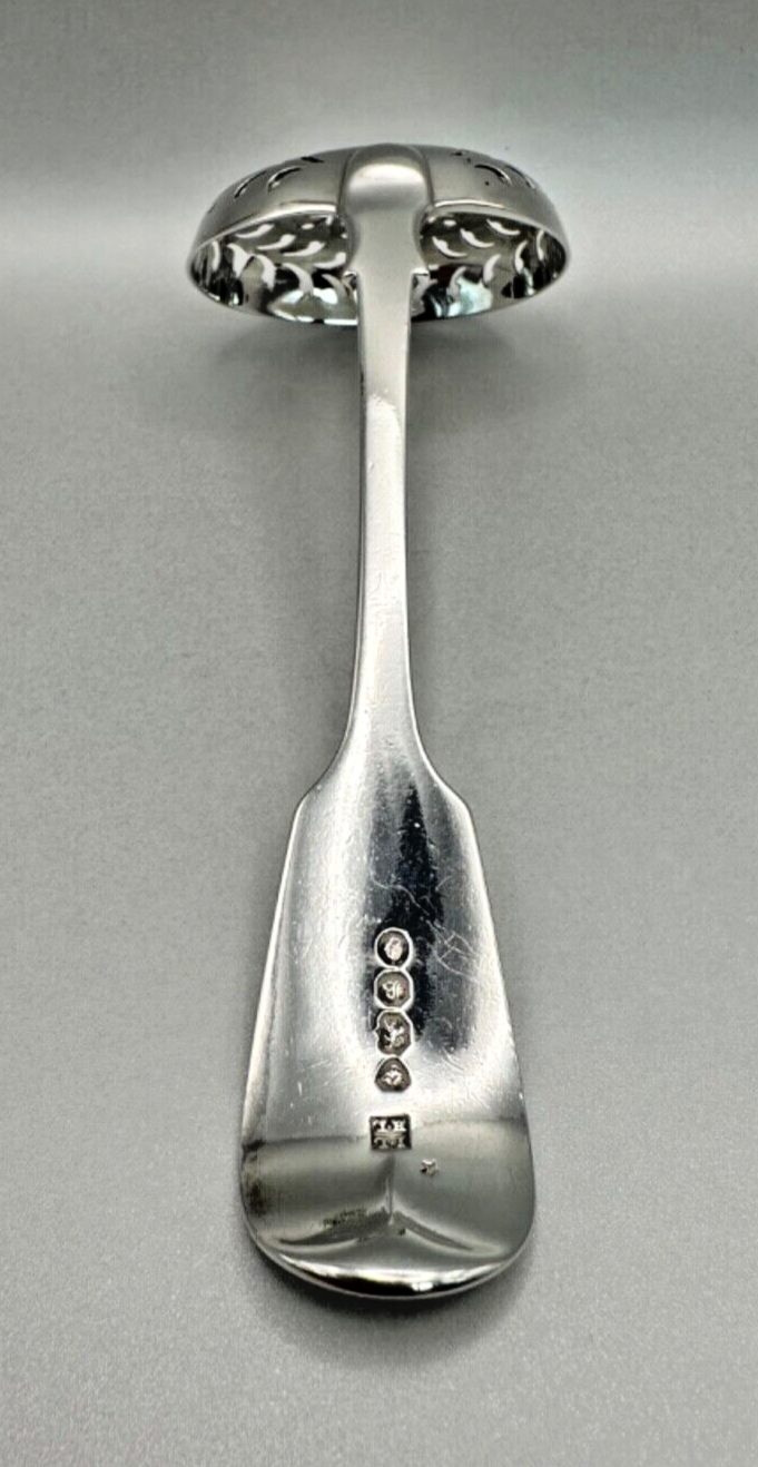 Antique Silver Pierced Sugar Sifter Ladle by John & Henry Lias, London 1837