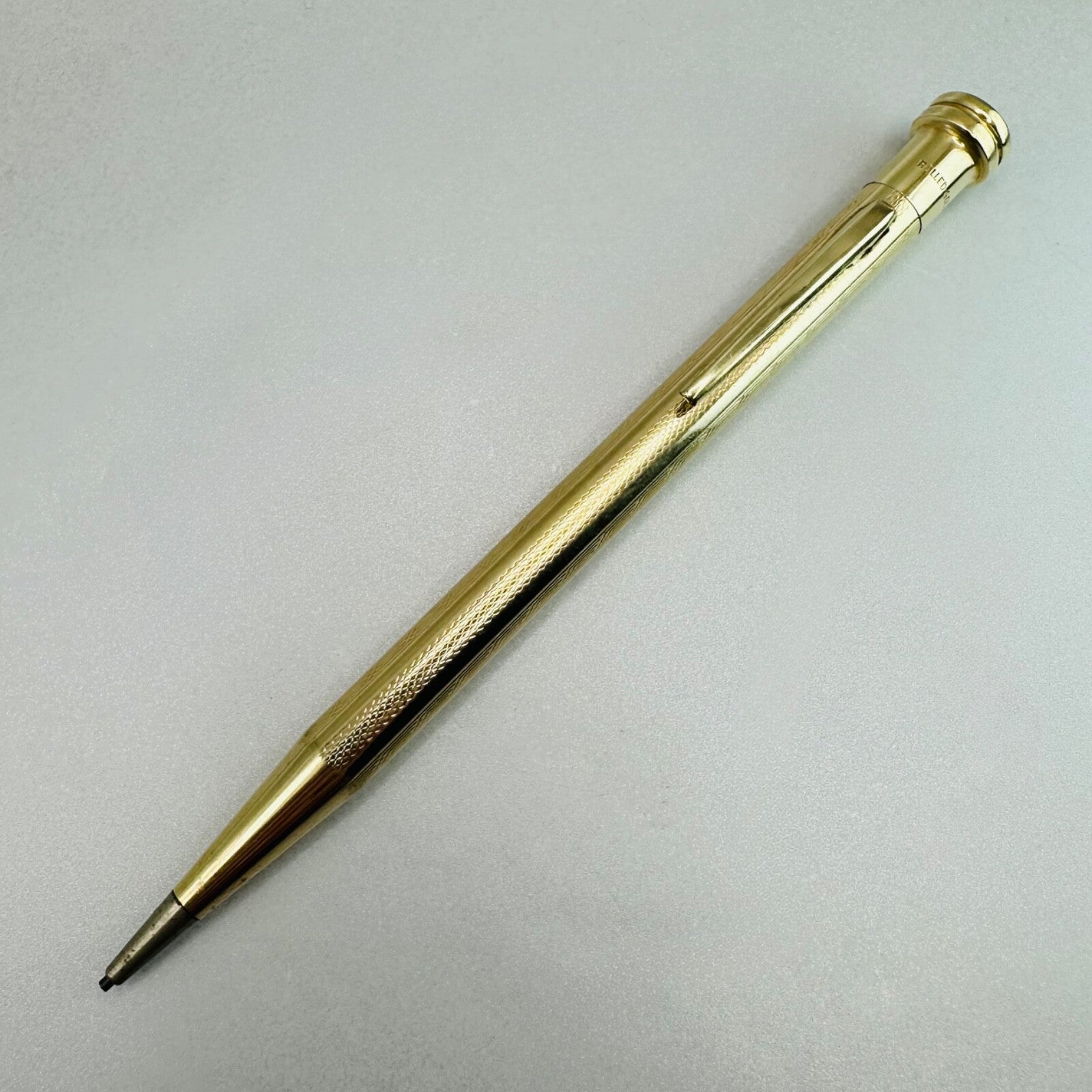 Vintage Life-Long Rolled Gold Mechanical Pencil – Elegant and Functional, 128mm