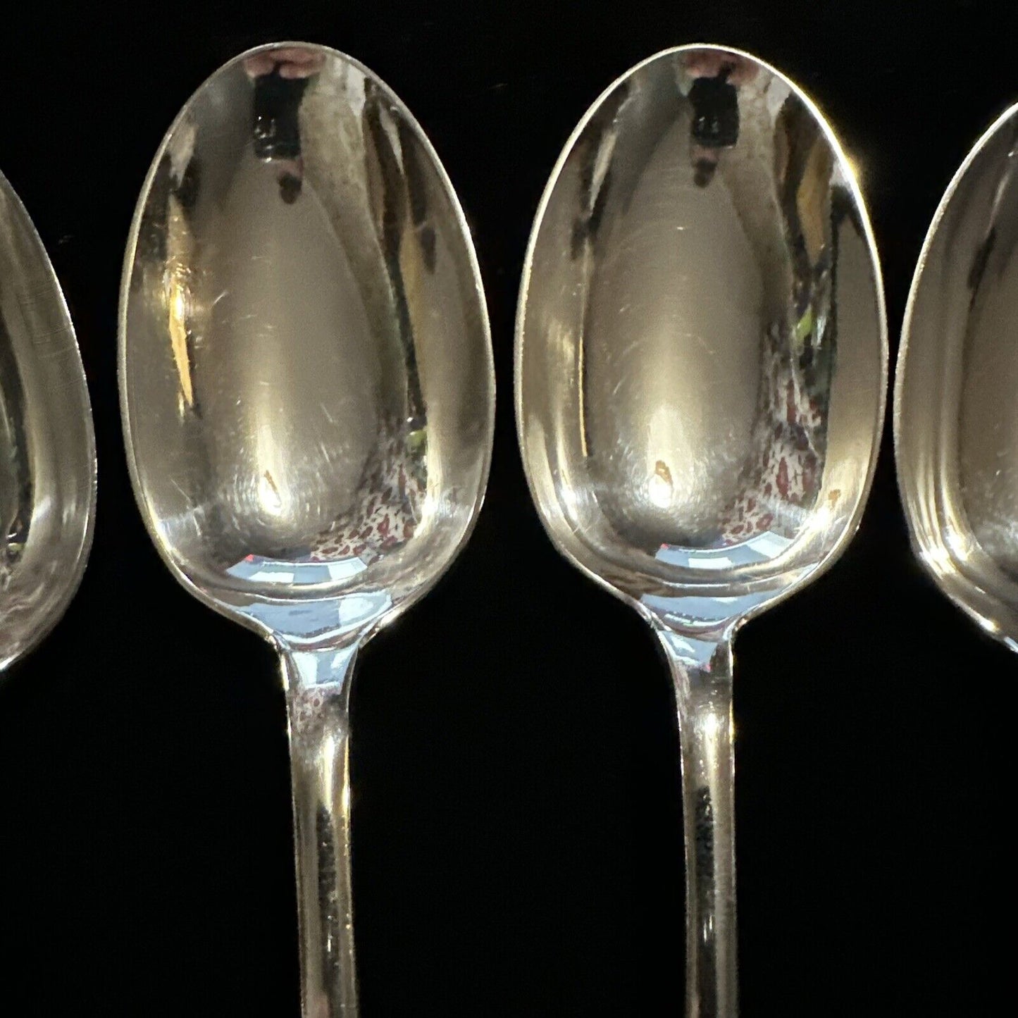 Antique Set of 6 Silver Plated Spoons - Walker & Hall