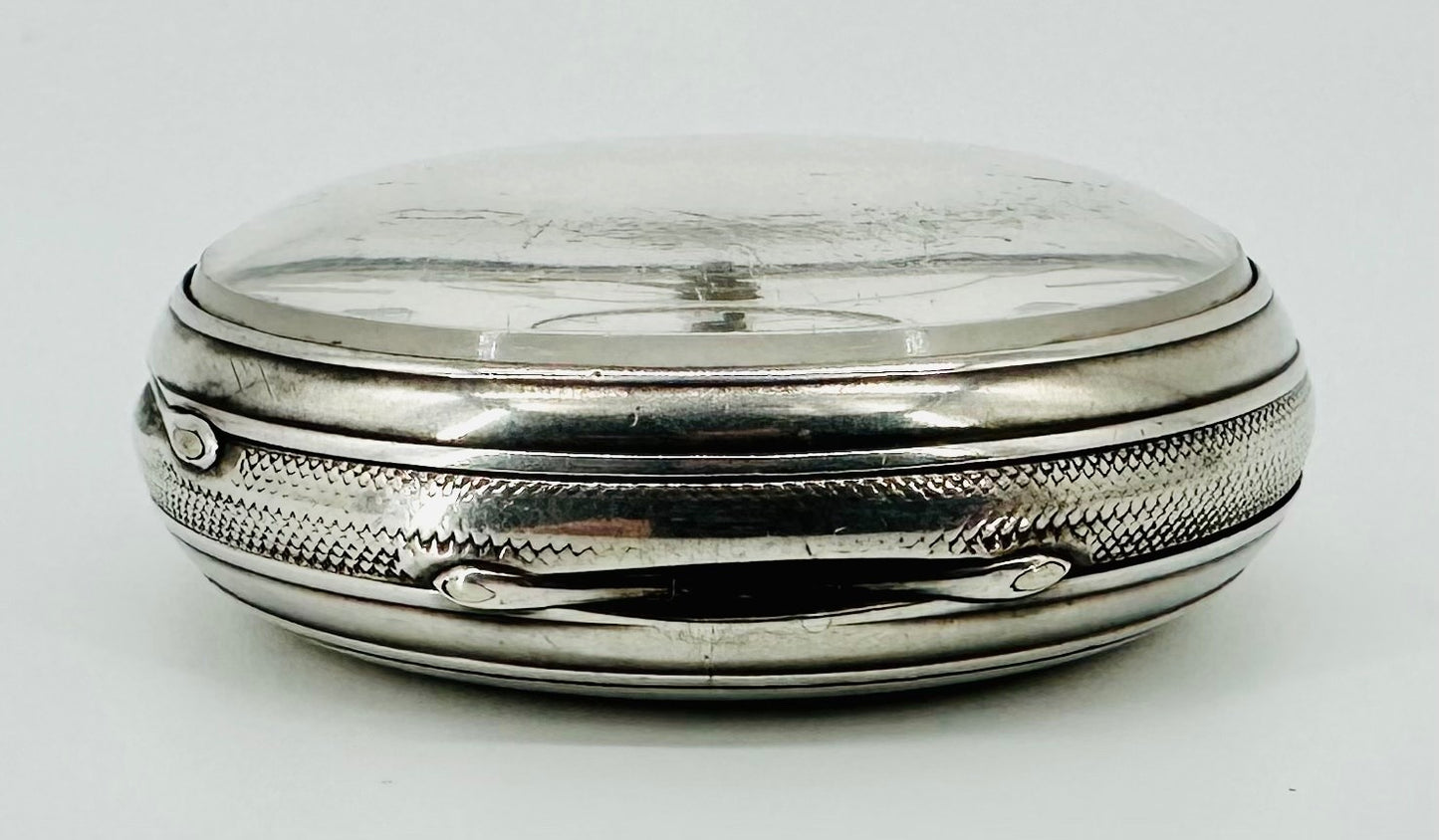 Antique Silver Fusee Pocket Watch London 1873 Samuel Freeman Good Working Order